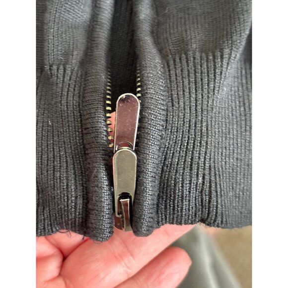 Paul Jones Men's Black Reverse Zip Cardigan Sweater Size XL - Picture 4 of 10